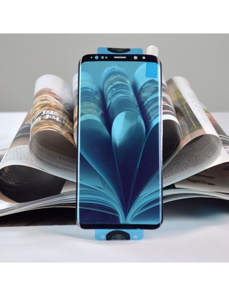 3D Edge Nano Flexi Glass Stiklo plėvelė viso ekrano grūdintas stiklas su rėmeliu Samsung Galaxy S21 Ultra 5G Transparent