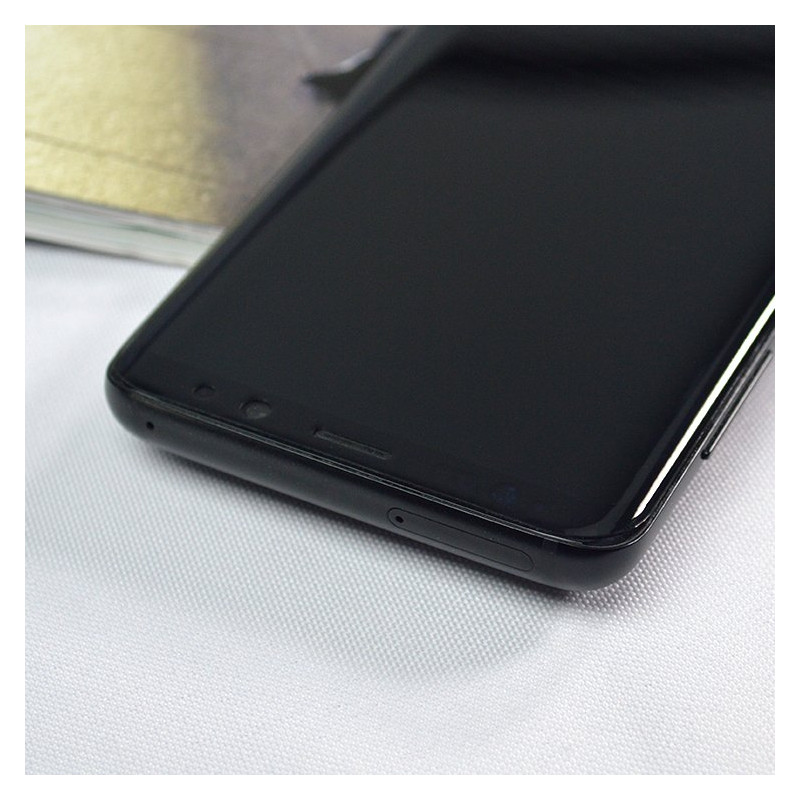 3D Edge Nano Flexi Glass Stiklo plėvelė viso ekrano grūdintas stiklas su rėmeliu Samsung Galaxy S21 Ultra 5G Transparent