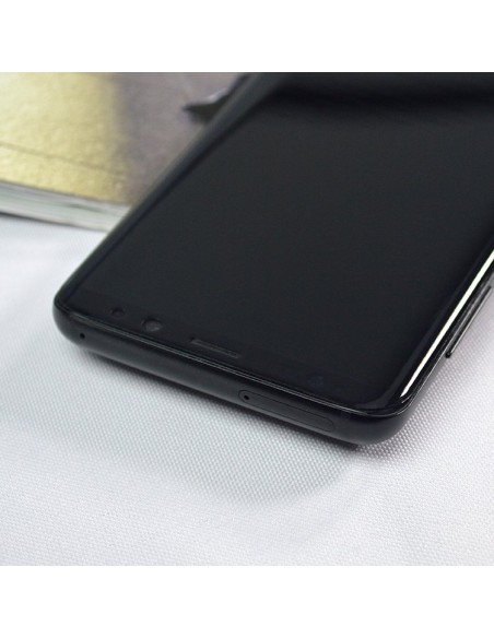 3D Edge Nano Flexi Glass Stiklo plėvelė viso ekrano grūdintas stiklas su rėmeliu Samsung Galaxy S21 Ultra 5G Transparent