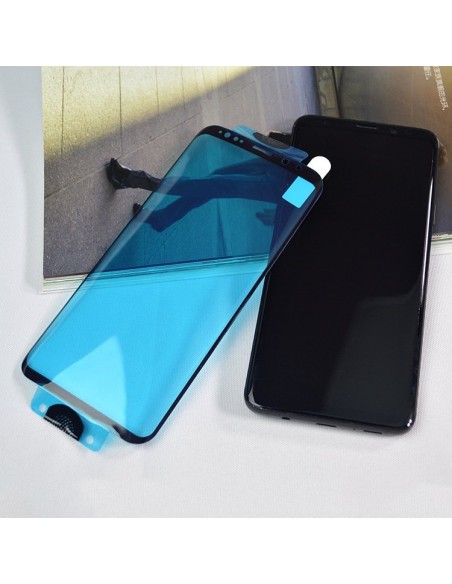 3D Edge Nano Flexi Glass Stiklo plėvelė viso ekrano grūdintas stiklas su rėmeliu Samsung Galaxy S21 Ultra 5G Transparent