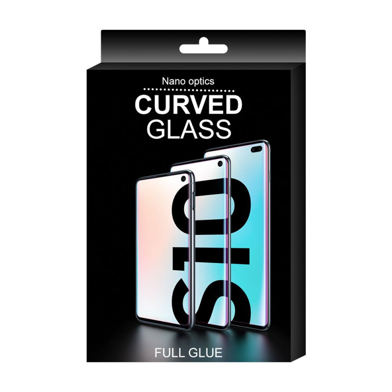 3D Edge Nano Flexi Glass Stiklo plėvelė viso ekrano grūdintas stiklas su rėmeliu Samsung Galaxy S21 Ultra 5G Transparent