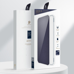 DUX DUCIS Skin X dėklo dėklo dangtelis su atvartu, skirtas Samsung Galaxy A72 4G juodas