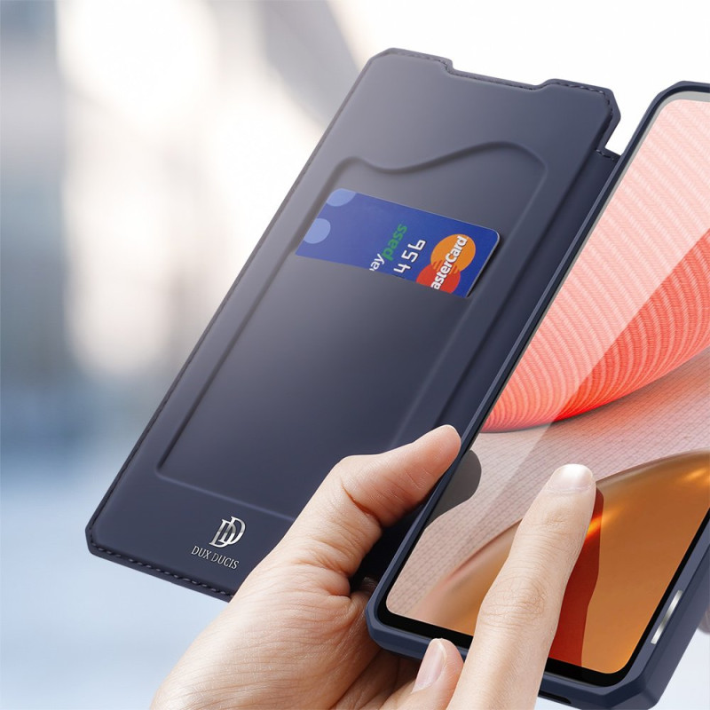 DUX DUCIS Skin X dėklo dėklo dangtelis su atvartu, skirtas Samsung Galaxy A72 4G mėlynai