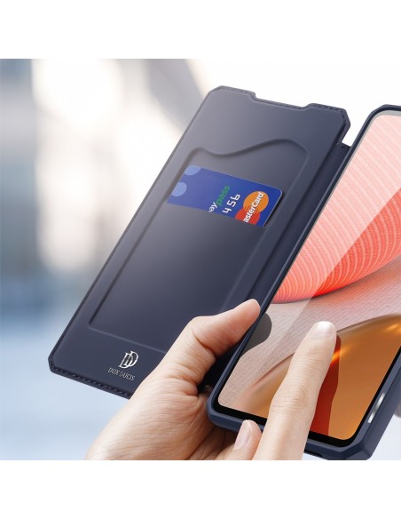 DUX DUCIS Skin X dėklo dėklo dangtelis su atvartu, skirtas Samsung Galaxy A72 4G mėlynai DUX DUCIS Skin X dėklo dėklo dangtelis su atvartu, skirtas Samsung Galaxy A72 4G mėlynai