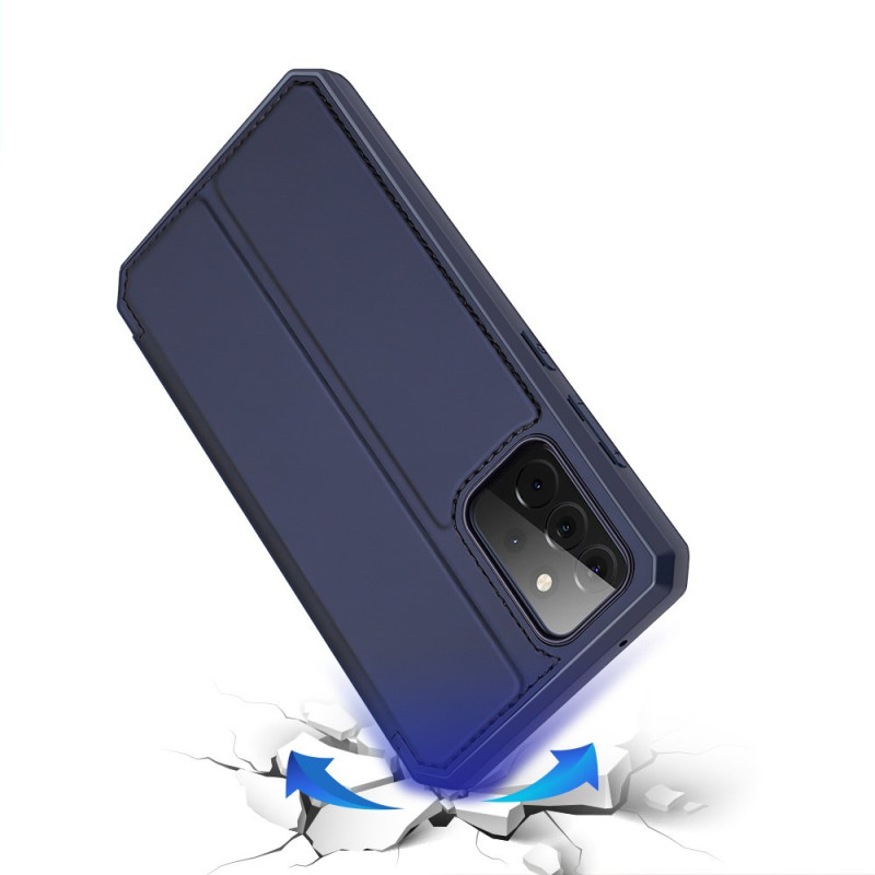 DUX DUCIS Skin X dėklo dėklo dangtelis su atvartu, skirtas Samsung Galaxy A72 4G mėlynai