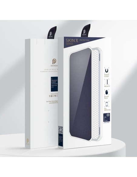 DUX DUCIS Skin X dėklo dėklo dangtelis su atvartu, skirtas Samsung Galaxy A72 4G mėlynai DUX DUCIS Skin X dėklo dėklo dangtelis su atvartu, skirtas Samsung Galaxy A72 4G mėlynai