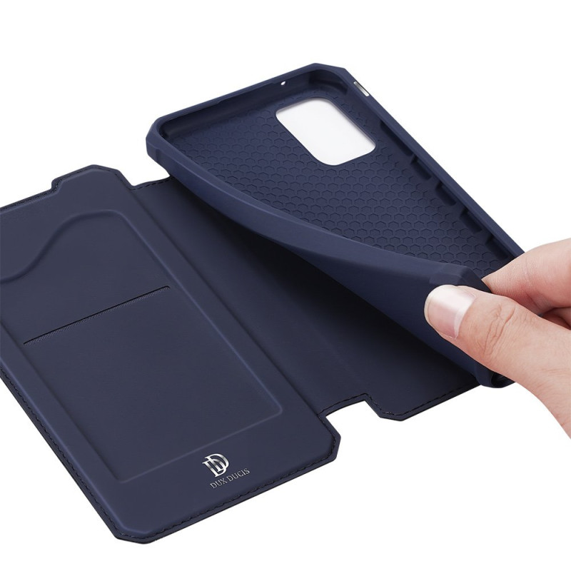 DUX DUCIS Skin X dėklo dėklo dangtelis su atvartu, skirtas Samsung Galaxy A72 4G mėlynai