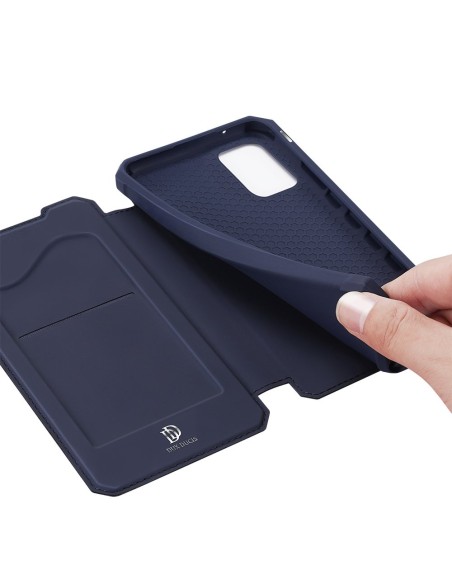 DUX DUCIS Skin X dėklo dėklo dangtelis su atvartu, skirtas Samsung Galaxy A72 4G mėlynai DUX DUCIS Skin X dėklo dėklo dangtelis su atvartu, skirtas Samsung Galaxy A72 4G mėlynai