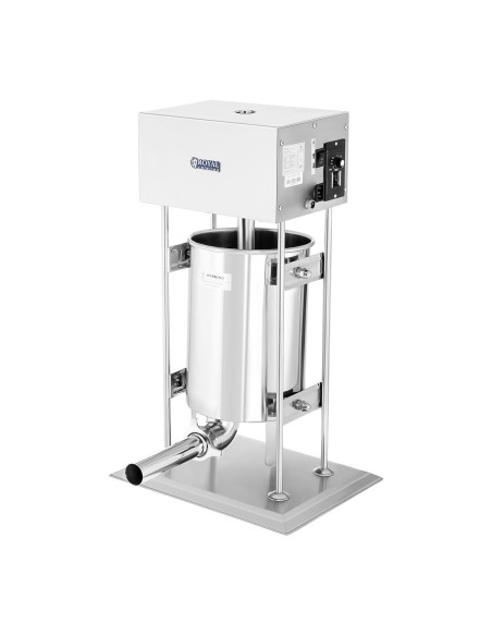 Elektrinis dešrų užpildas su Royal Catering varikliu + 4 piltuvėliai 10L Elektrinis dešrų užpildas su Royal Catering varikliu + 4 piltuvėliai 10L