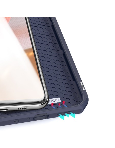 DUX DUCIS Skin X dėklo dėklo dangtelis su atvartu, skirtas Samsung Galaxy A72 4G mėlynai DUX DUCIS Skin X dėklo dėklo dangtelis su atvartu, skirtas Samsung Galaxy A72 4G mėlynai