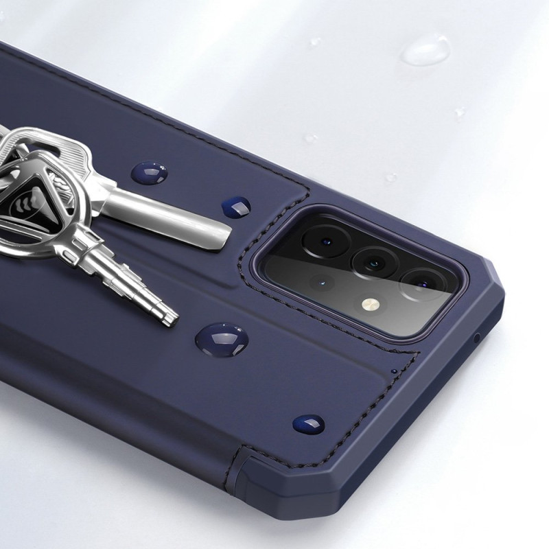 DUX DUCIS Skin X dėklo dėklo dangtelis su atvartu, skirtas Samsung Galaxy A72 4G mėlynai