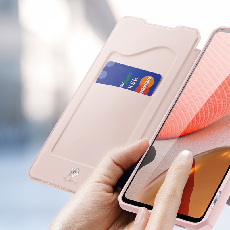 DUX DUCIS Skin X dėklo dėklo dangtelis su atvartu, skirtas Samsung Galaxy A72 4G rožinė