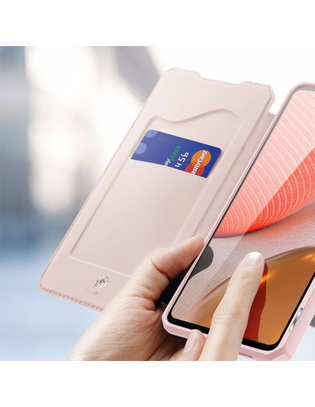 DUX DUCIS Skin X dėklo dėklo dangtelis su atvartu, skirtas Samsung Galaxy A72 4G rožinė DUX DUCIS Skin X dėklo dėklo dangtelis su atvartu, skirtas Samsung Galaxy A72 4G rožinė
