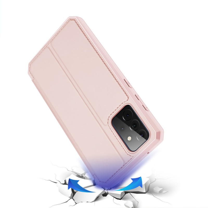 DUX DUCIS Skin X dėklo dėklo dangtelis su atvartu, skirtas Samsung Galaxy A72 4G rožinė