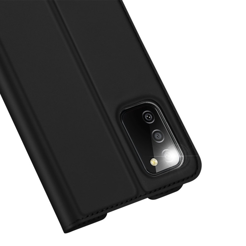 DUX DUCIS Skin Pro dėklo dėklo dangtelis su atvartu, skirtas Samsung Galaxy A02s EU juodas