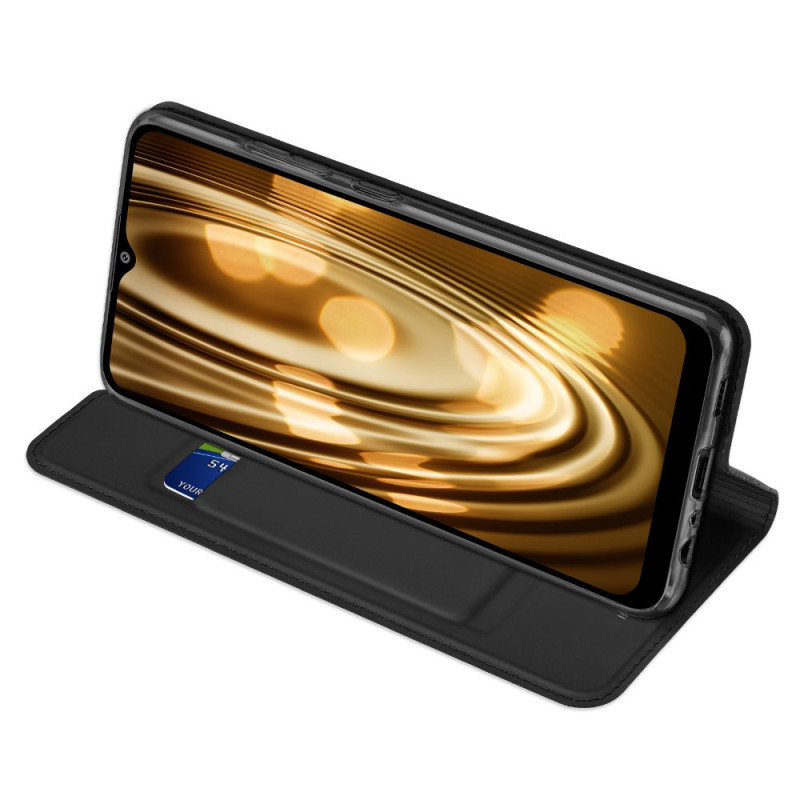 DUX DUCIS Skin Pro dėklo dėklo dangtelis su atvartu, skirtas Samsung Galaxy A02s EU juodas