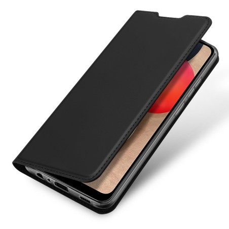 DUX DUCIS Skin Pro dėklo dėklo dangtelis su atvartu, skirtas Samsung Galaxy A02s EU juodas DUX DUCIS Skin Pro dėklo dėklo dangtelis su atvartu, skirtas Samsung Galaxy A02s EU juodas