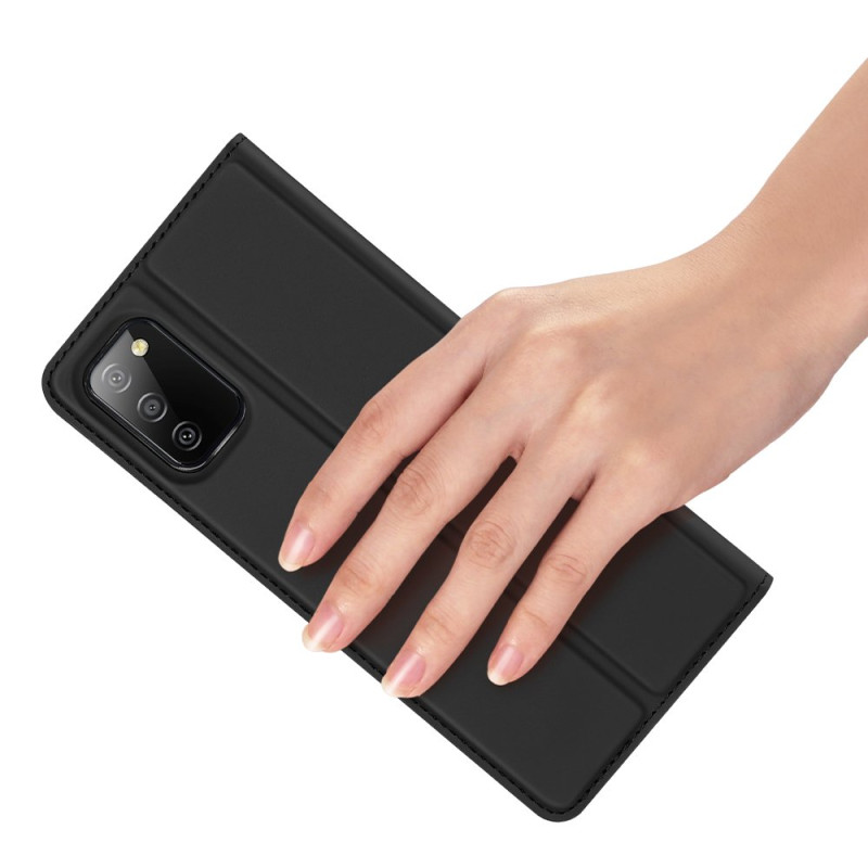 DUX DUCIS Skin Pro dėklo dėklo dangtelis su atvartu, skirtas Samsung Galaxy A02s EU juodas