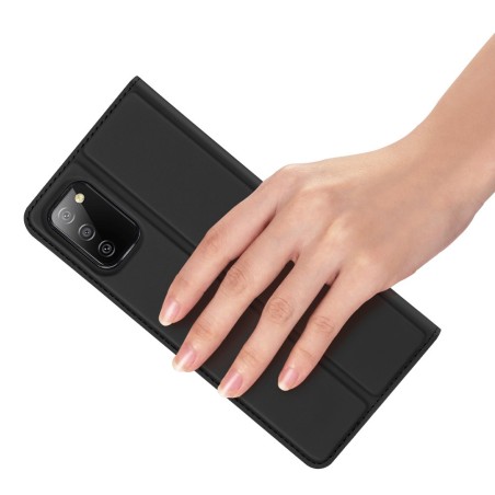 DUX DUCIS Skin Pro dėklo dėklo dangtelis su atvartu, skirtas Samsung Galaxy A02s EU juodas DUX DUCIS Skin Pro dėklo dėklo dangtelis su atvartu, skirtas Samsung Galaxy A02s EU juodas