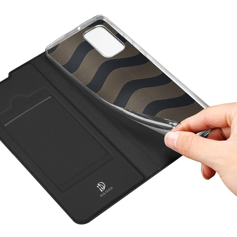 DUX DUCIS Skin Pro dėklo dėklo dangtelis su atvartu, skirtas Samsung Galaxy A02s EU juodas