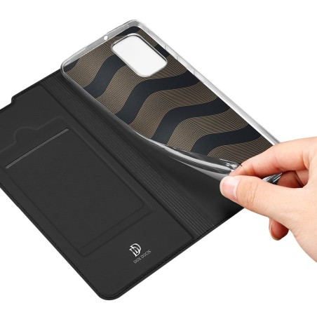 DUX DUCIS Skin Pro dėklo dėklo dangtelis su atvartu, skirtas Samsung Galaxy A02s EU juodas DUX DUCIS Skin Pro dėklo dėklo dangtelis su atvartu, skirtas Samsung Galaxy A02s EU juodas