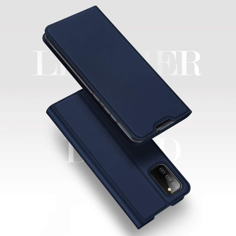 DUX DUCIS Skin Pro dėklo dėklo dangtelis su atvartu, skirtas Samsung Galaxy A02s EU juodas