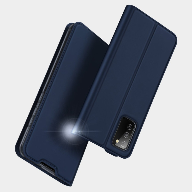 DUX DUCIS Skin Pro dėklo dėklo dangtelis su atvartu, skirtas Samsung Galaxy A02s EU juodas