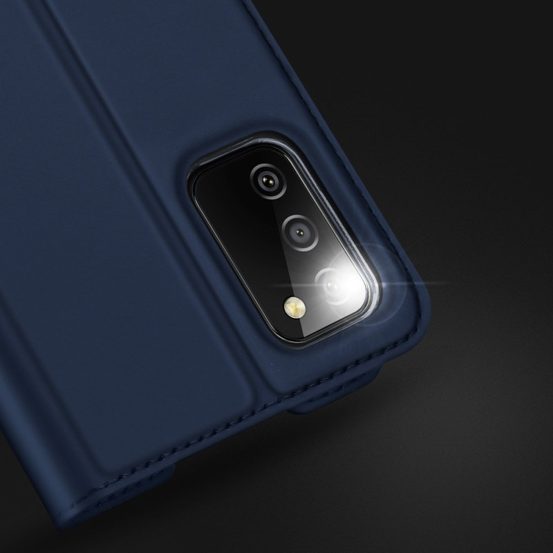 DUX DUCIS Skin Pro dėklo dėklo dangtelis su atvartu, skirtas Samsung Galaxy A02s EU juodas
