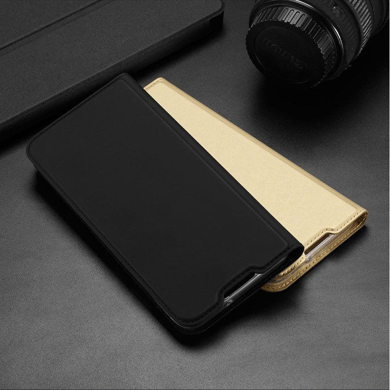 DUX DUCIS Skin Pro dėklo dėklo dangtelis su atvartu, skirtas Samsung Galaxy A02s EU juodas