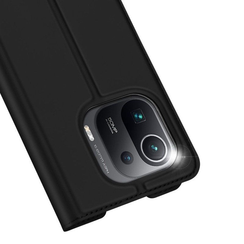 DUX DUCIS Skin Pro dėklo dėklo dangtelis su atvartu, skirtas Xiaomi Mi 11 Pro juodas