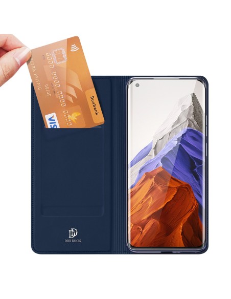DUX DUCIS Skin Pro dėklo dėklo dangtelis su atvartu, skirtas Xiaomi Mi 11 Pro mėlynai