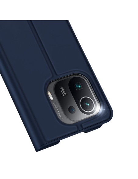 DUX DUCIS Skin Pro dėklo dėklo dangtelis su atvartu, skirtas Xiaomi Mi 11 Pro mėlynai