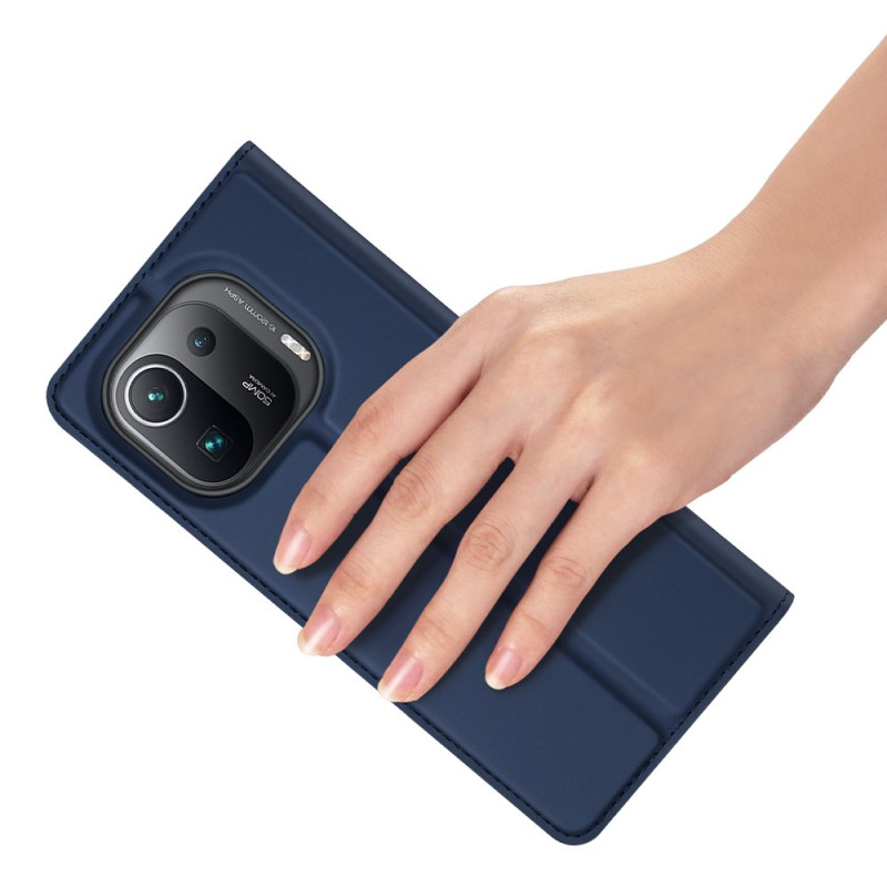 DUX DUCIS Skin Pro dėklo dėklo dangtelis su atvartu, skirtas Xiaomi Mi 11 Pro mėlynai