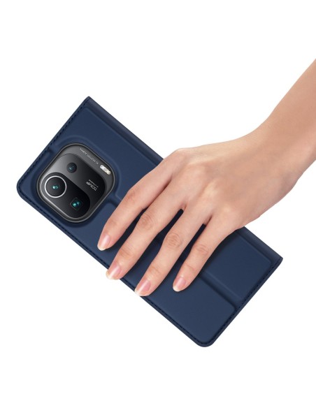 DUX DUCIS Skin Pro dėklo dėklo dangtelis su atvartu, skirtas Xiaomi Mi 11 Pro mėlynai