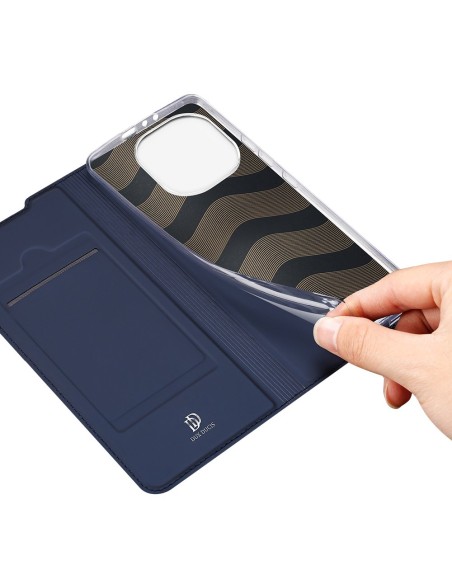 DUX DUCIS Skin Pro dėklo dėklo dangtelis su atvartu, skirtas Xiaomi Mi 11 Pro mėlynai