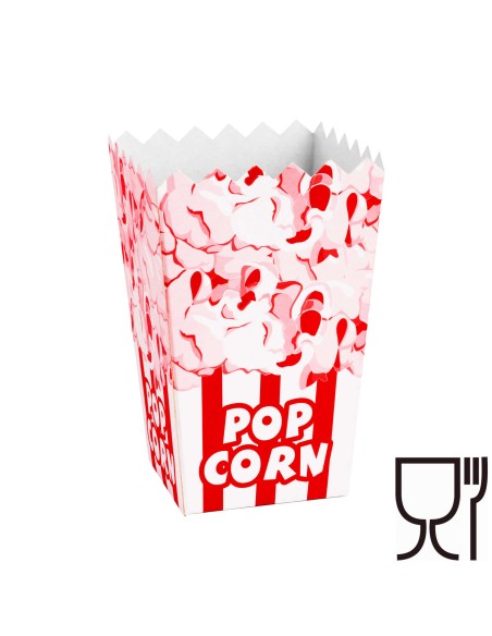 PopCorn kartoninė dėžutė 7x14,5x9cm MEDIUM 0,75L 100vnt. PopCorn kartoninė dėžutė 7x14,5x9cm MEDIUM 0,75L 100vnt.