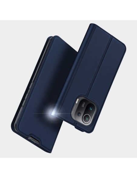 DUX DUCIS Skin Pro dėklo dėklo dangtelis su atvartu, skirtas Xiaomi Mi 11 Pro mėlynai