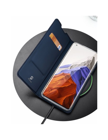 DUX DUCIS Skin Pro dėklo dėklo dangtelis su atvartu, skirtas Xiaomi Mi 11 Pro mėlynai