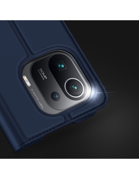 DUX DUCIS Skin Pro dėklo dėklo dangtelis su atvartu, skirtas Xiaomi Mi 11 Pro mėlynai