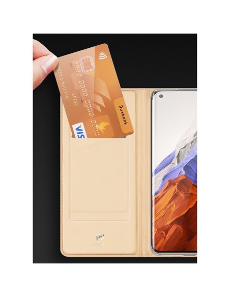 DUX DUCIS Skin Pro dėklo dėklo dangtelis su atvartu, skirtas Xiaomi Mi 11 Pro mėlynai