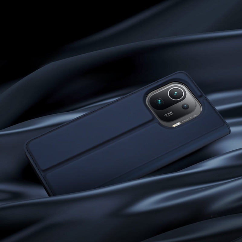 DUX DUCIS Skin Pro dėklo dėklo dangtelis su atvartu, skirtas Xiaomi Mi 11 Pro mėlynai