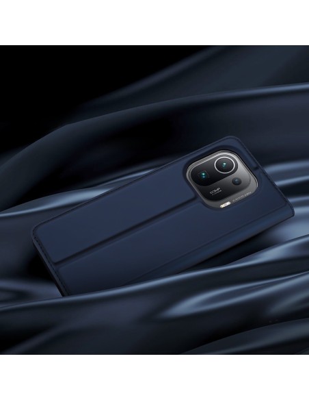 DUX DUCIS Skin Pro dėklo dėklo dangtelis su atvartu, skirtas Xiaomi Mi 11 Pro mėlynai