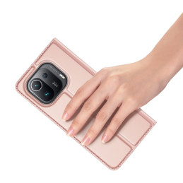 DUX DUCIS Skin Pro dėklo dėklo dangtelis su atvartu Xiaomi Mi 11 Pro rožinė