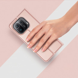 DUX DUCIS Skin Pro dėklo dėklo dangtelis su atvartu Xiaomi Mi 11 Pro rožinė