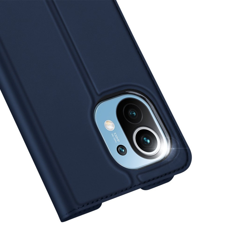 DUX DUCIS Skin Pro dėklo dėklo dangtelis su atvartu, skirtas Xiaomi Mi 11 blue