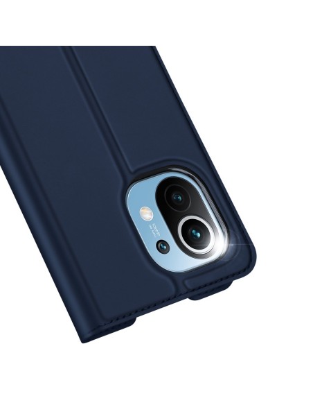 DUX DUCIS Skin Pro dėklo dėklo dangtelis su atvartu, skirtas Xiaomi Mi 11 blue DUX DUCIS Skin Pro dėklo dėklo dangtelis su atvartu, skirtas Xiaomi Mi 11 blue