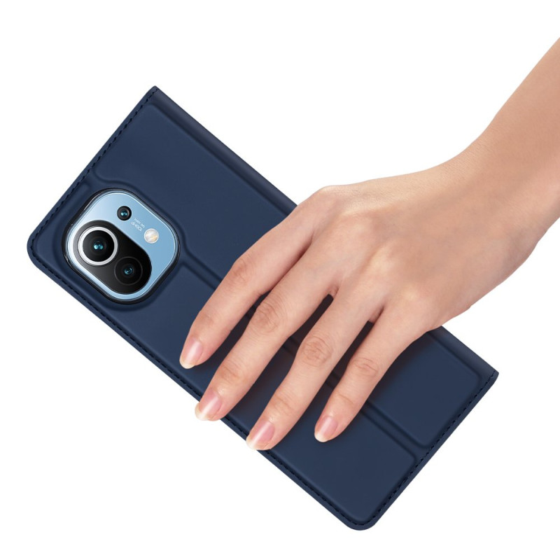 DUX DUCIS Skin Pro dėklo dėklo dangtelis su atvartu, skirtas Xiaomi Mi 11 blue