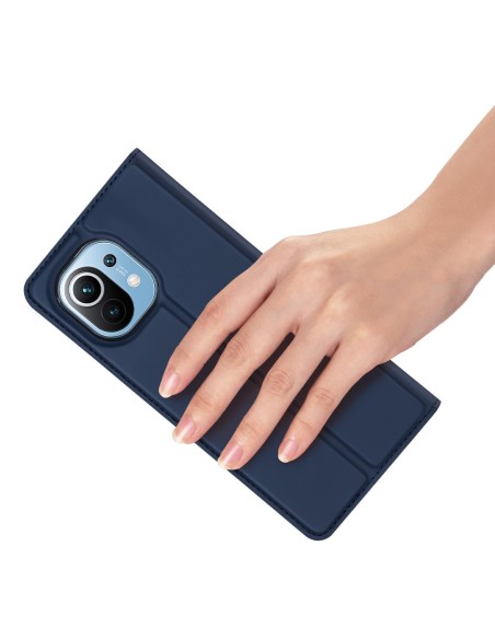 DUX DUCIS Skin Pro dėklo dėklo dangtelis su atvartu, skirtas Xiaomi Mi 11 blue DUX DUCIS Skin Pro dėklo dėklo dangtelis su atvartu, skirtas Xiaomi Mi 11 blue