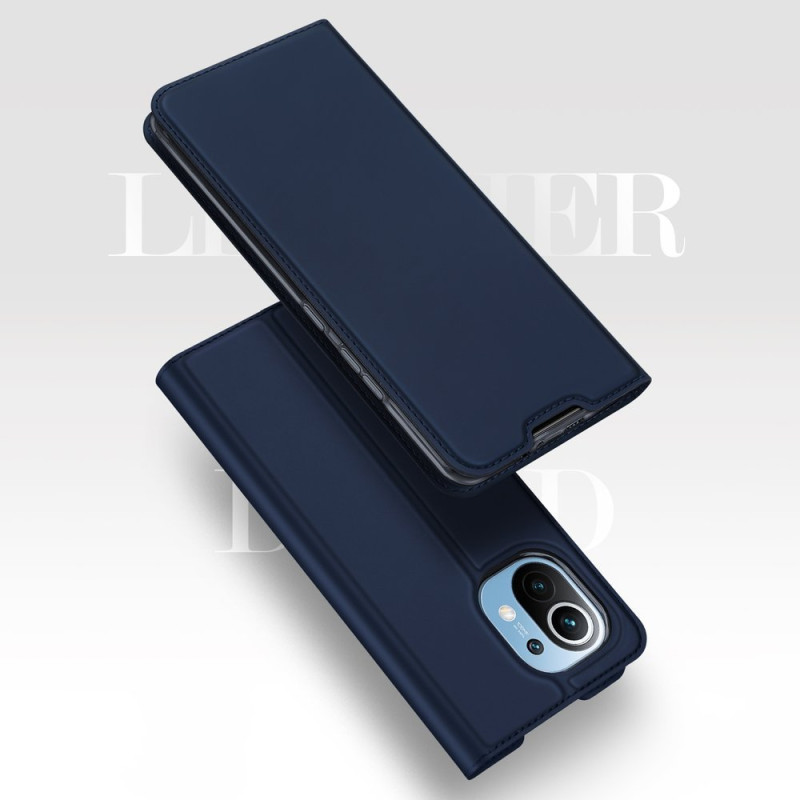 DUX DUCIS Skin Pro dėklo dėklo dangtelis su atvartu, skirtas Xiaomi Mi 11 blue