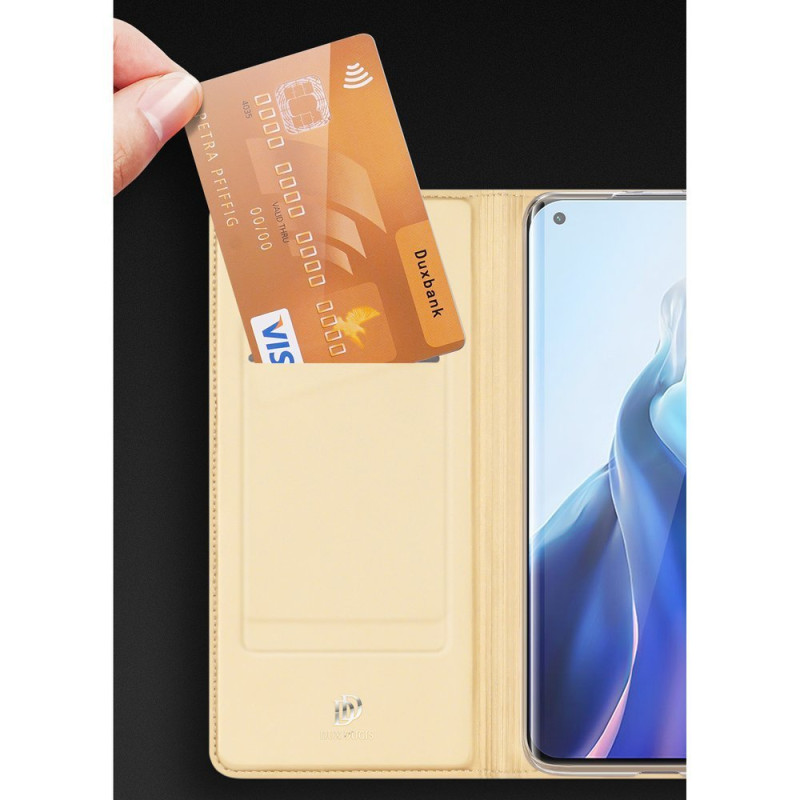 DUX DUCIS Skin Pro dėklo dėklo dangtelis su atvartu, skirtas Xiaomi Mi 11 blue